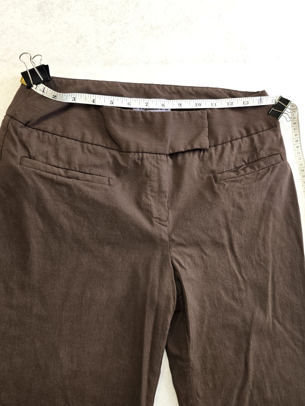 Nine & Co. by Nine West Brown Bootcut Pants Waist 10 - Picture 7 of 9